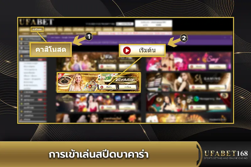 การเข้าเล่นสปีดบาคาร่า